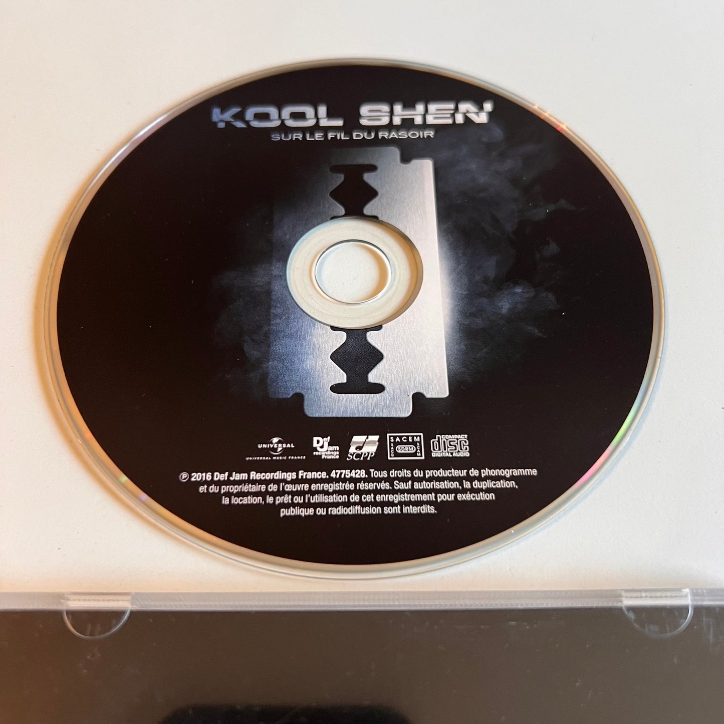 CD - Kool Shen - Sur Le Fil Du Rasoir - 2016