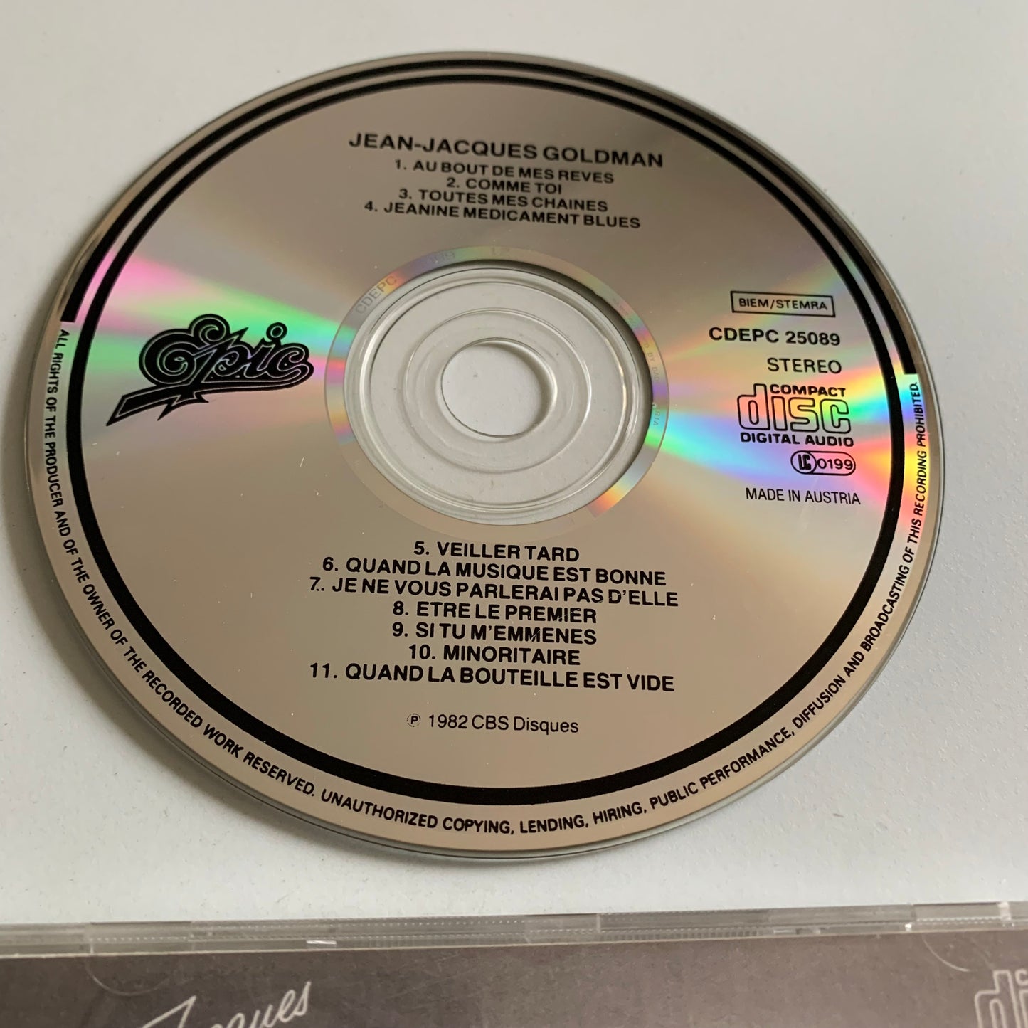 CD - Jean-Jacques Goldman - Occasion