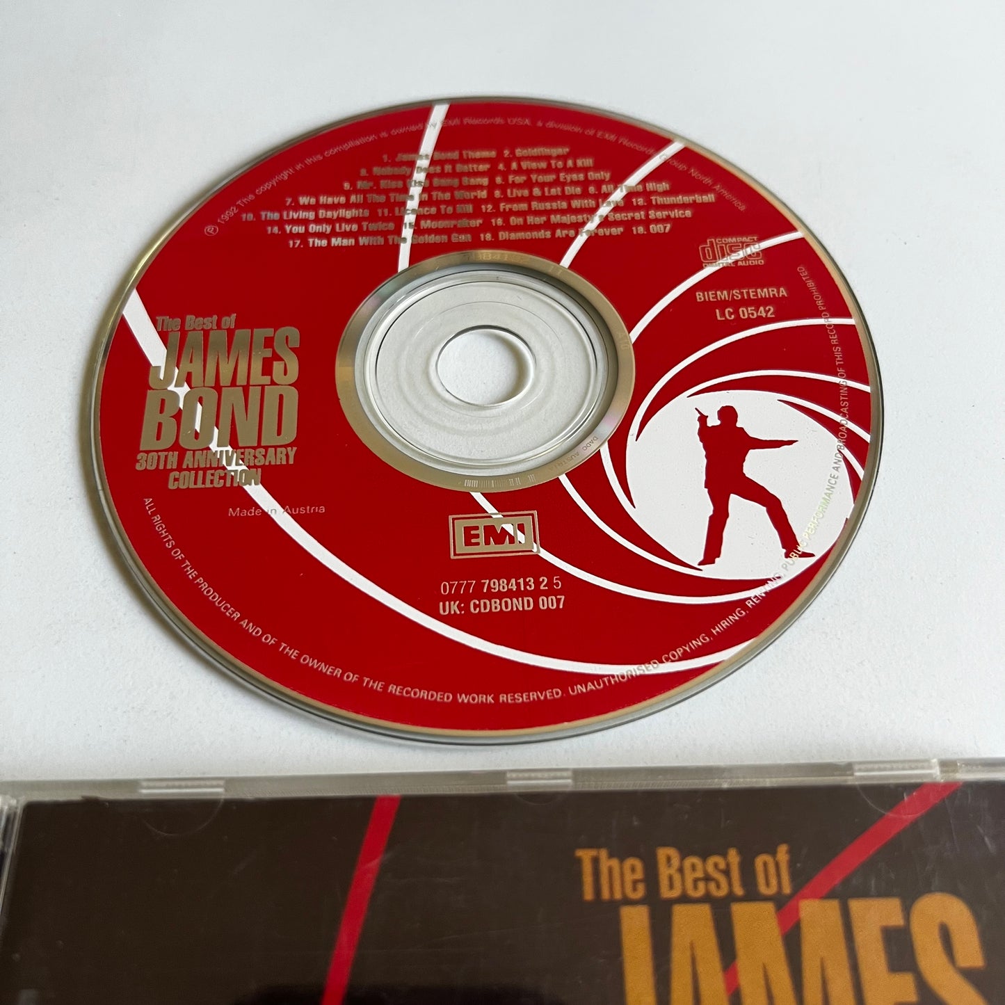 CD - The Best Of James Bond (30th Anniversary Collection) - 1992