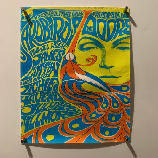 Affiche Poster en Toile - The Doors - Concert 1967 - 25/20cm