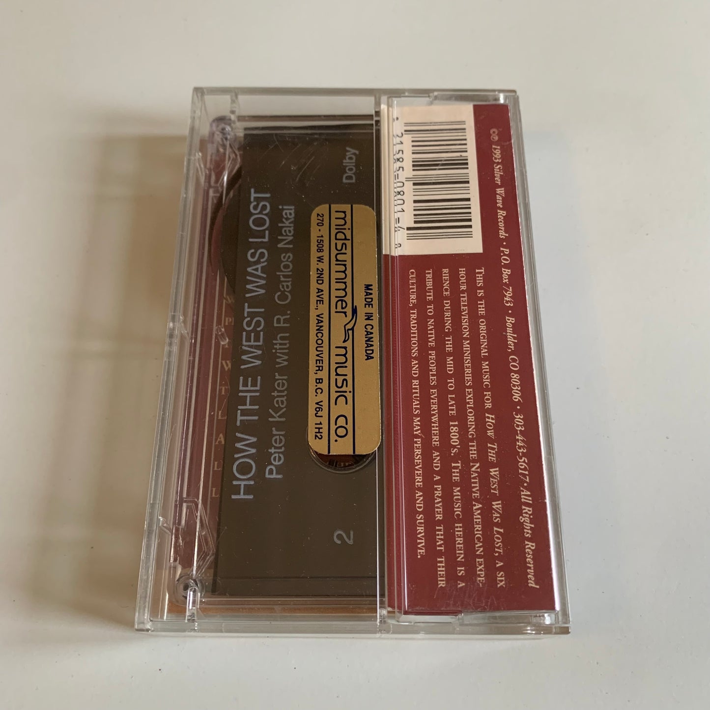 Peter Kater With Special Guest R. Carlos Nakai - How The West Was Lost - 1993