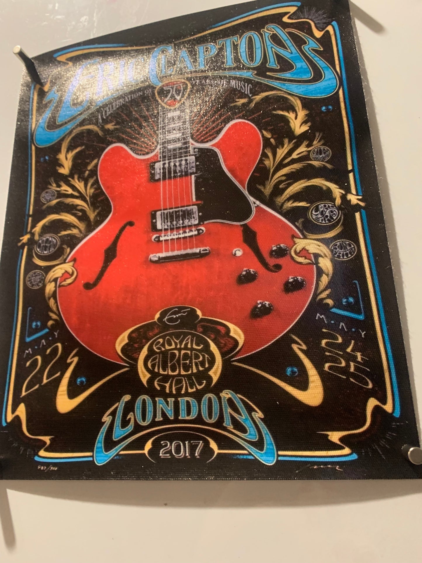 Affiche Poster en Toile - Eric Claptin London 2017 - 25/20cm