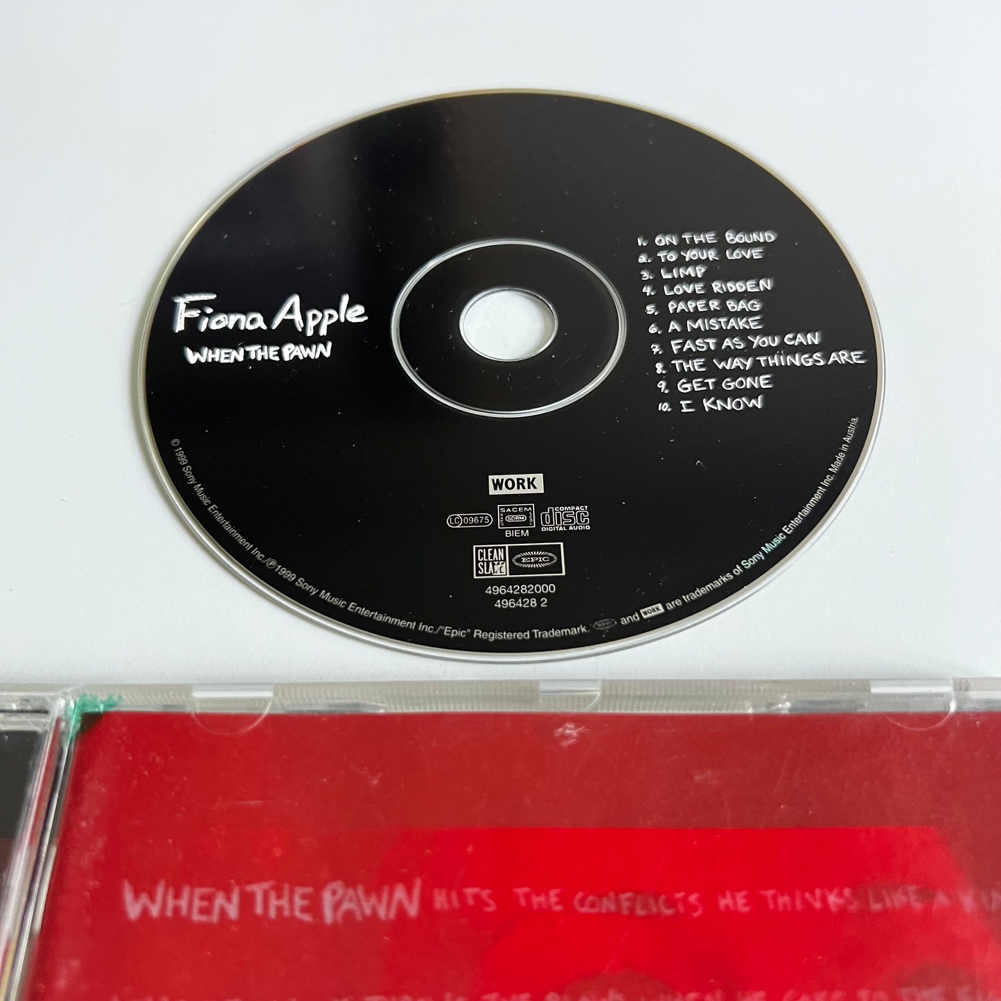 CD - Fiona Apple - When The Pawn - 1999