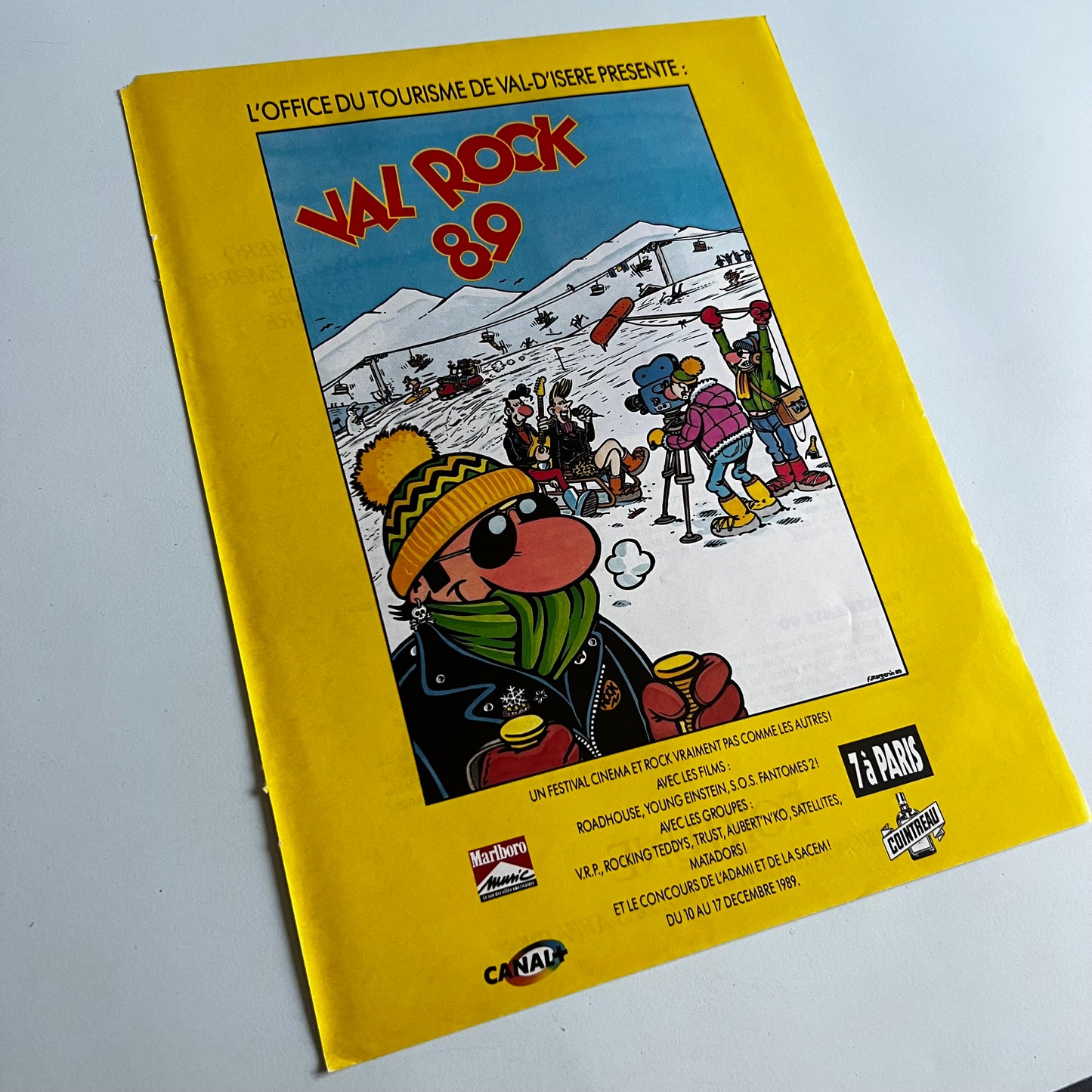 Affiche Originale Festival Val Rock 89 - Page de Magazine 30x23cm