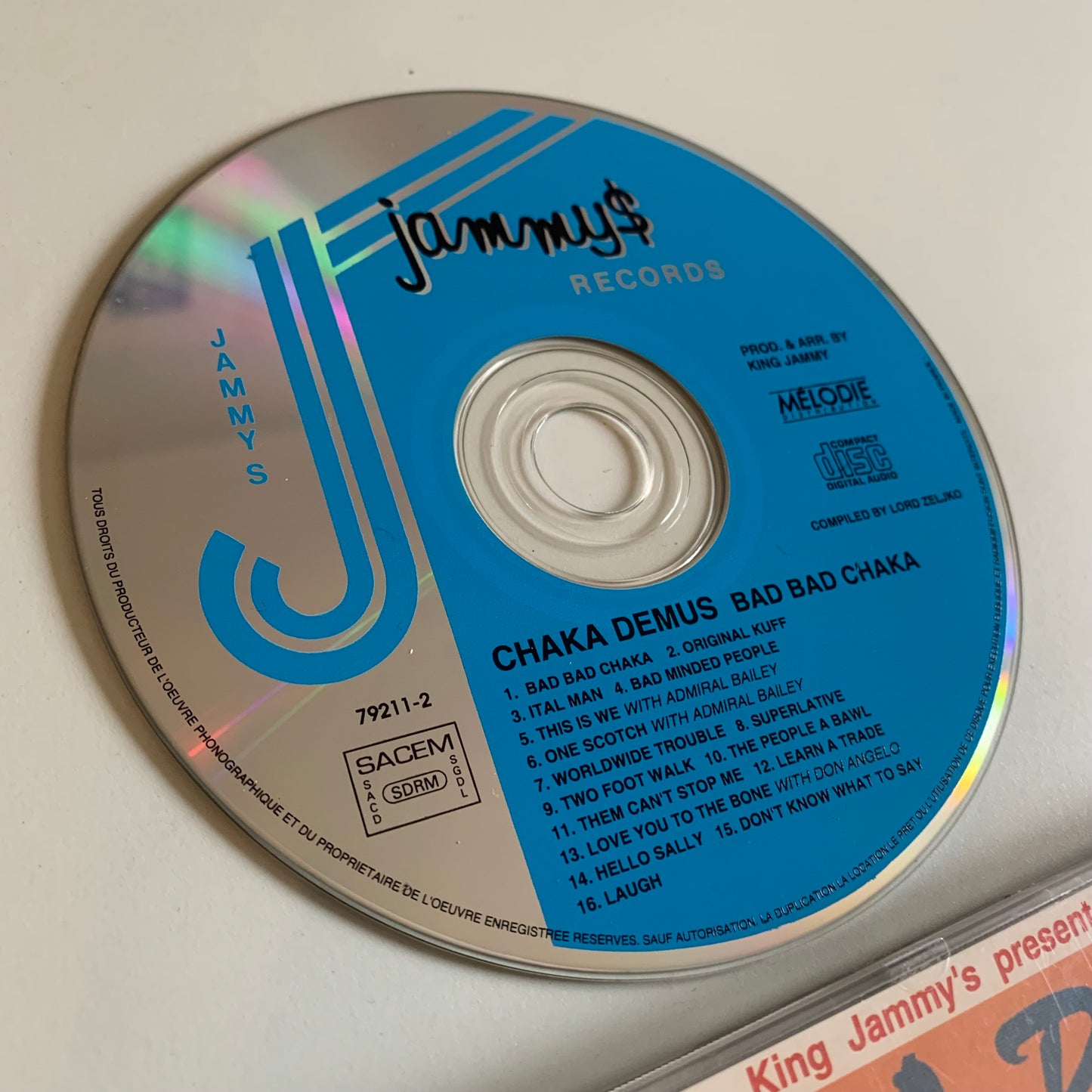 CD - King Jammy's - Chaka Demus - Bad Bad Chaka - 1995