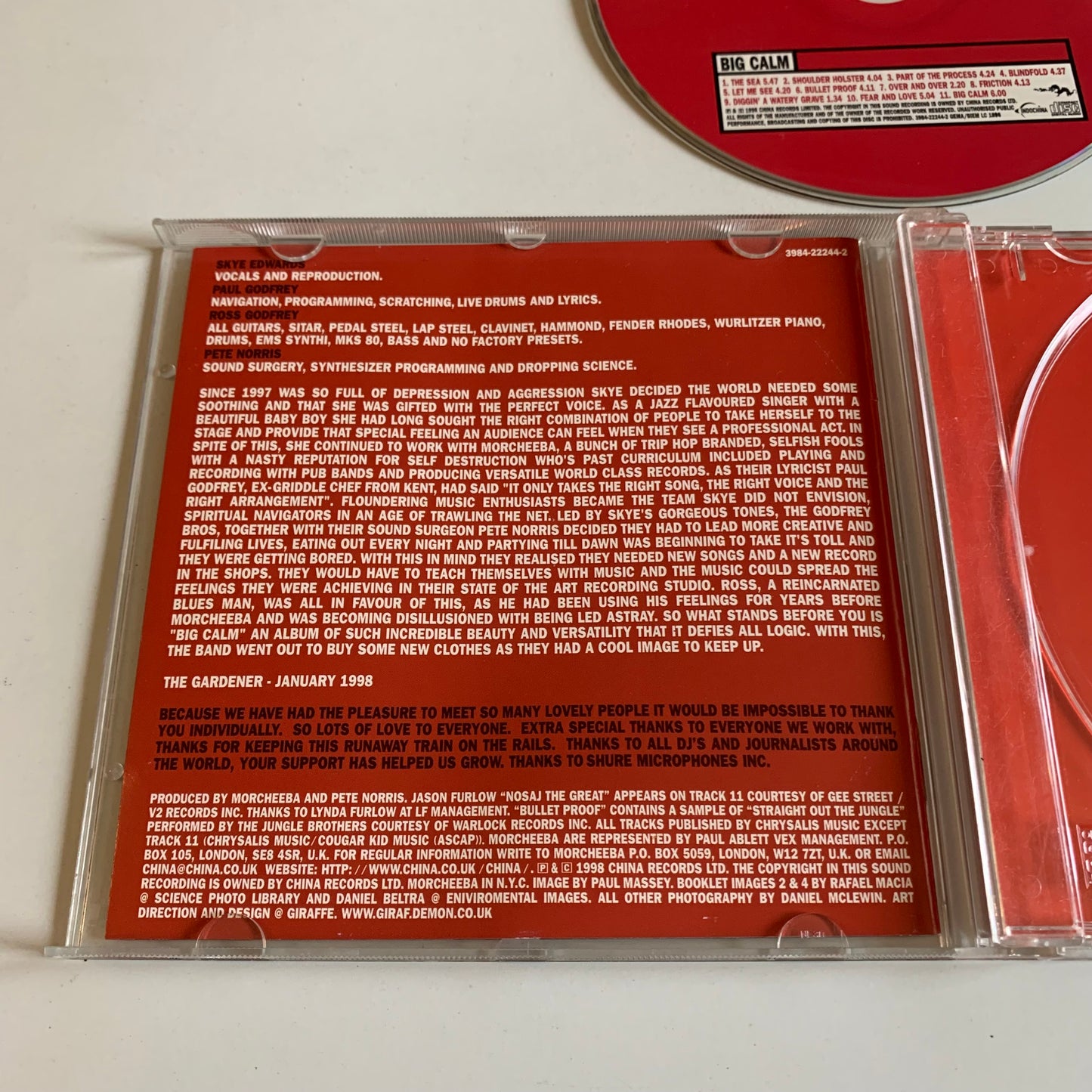 CD - Morcheeba - Big Calm - 1998 Occasion