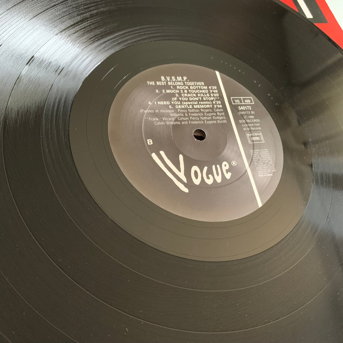 B.V.S.M.P. - The Best Belong Together - LP 1988 Occasion