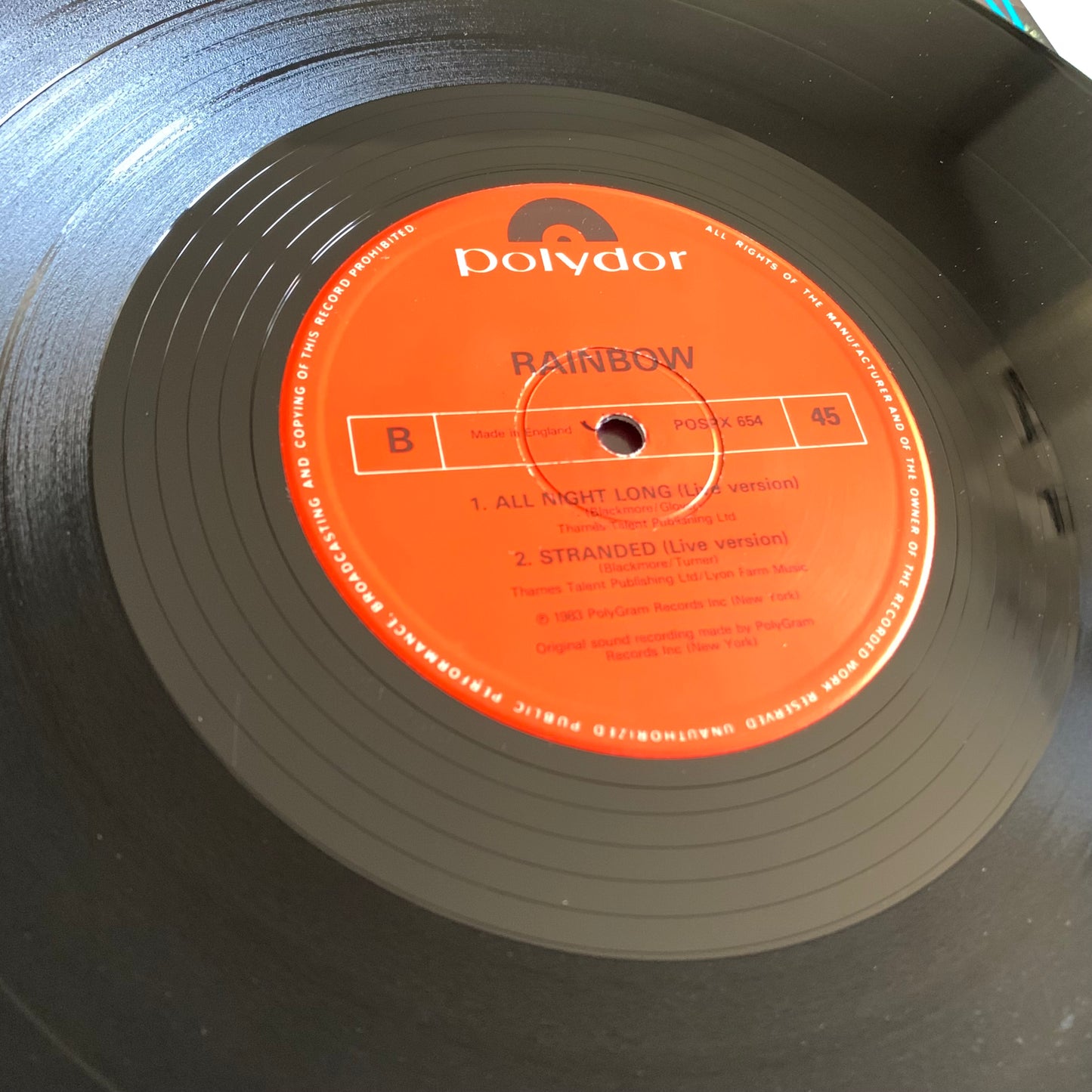 Rainbow - Can't Let You Go - Single 1983