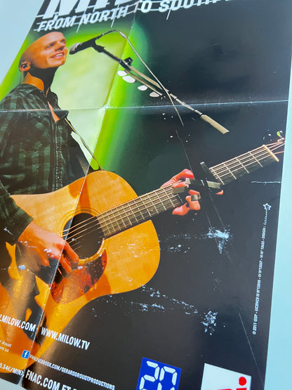 Affiche Poster Original Concert Milow From North To South 2011 - 60x40cm