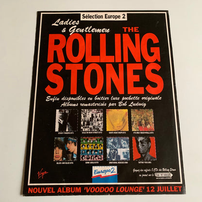 Affiche Originale The Rolling Stones 1994 - Page de Magazine 30x23cm