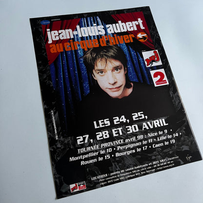 Affiche Originale Concert Jean Louis Aubert 1998 - Page de Magazine 30x23cm