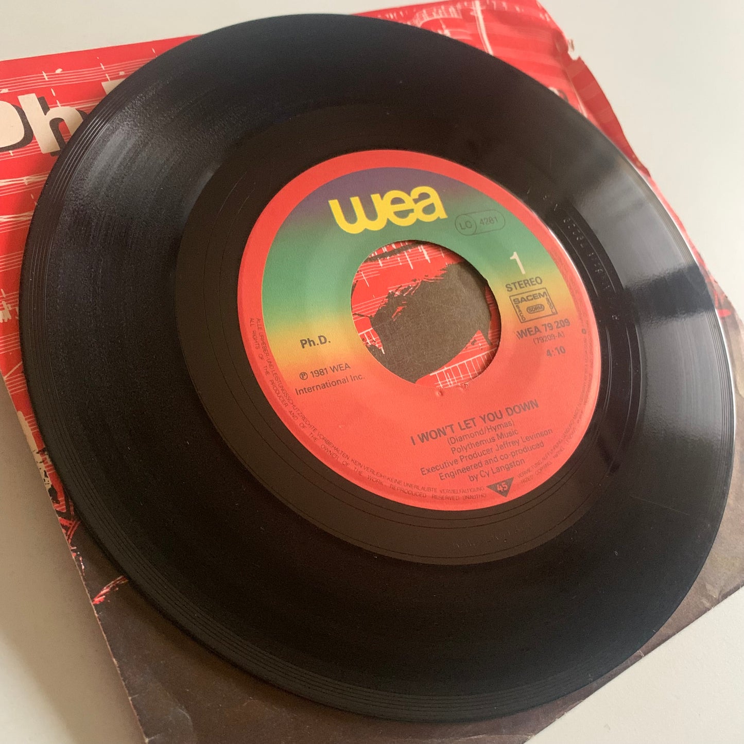 Ph.D. - I Won't Let You Down - Single 1981