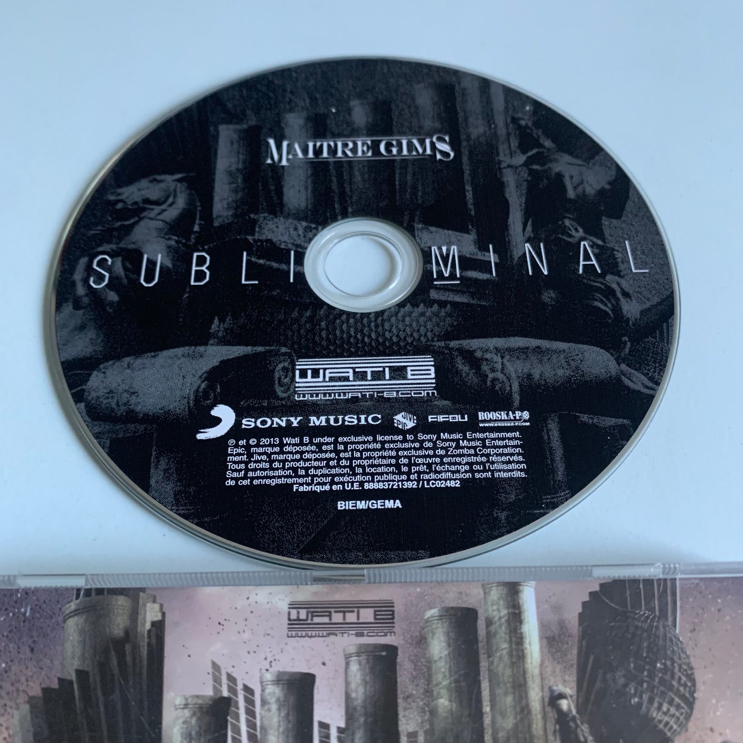 CD - Maitre Gims - Subliminal - 2013