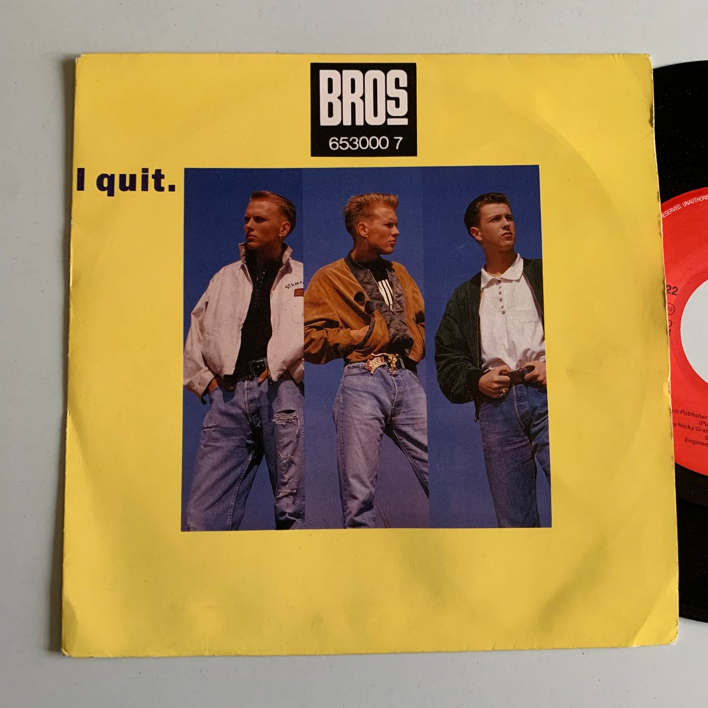 Bros - I Quit. - Single 1988 Occasion