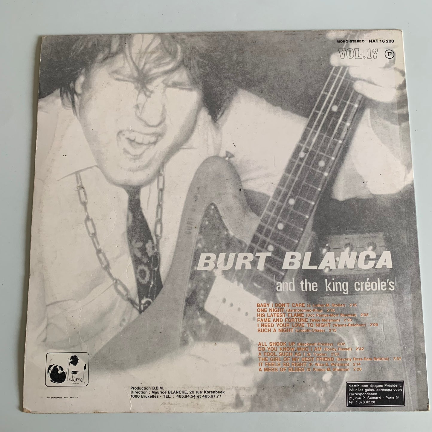 Burt Blanca - Tribute To Elvis Presley - Vol. 17 - LP Occasion