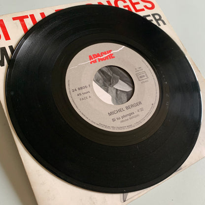 Michel Berger - Si Tu Plonges - Single 1986 Occasion