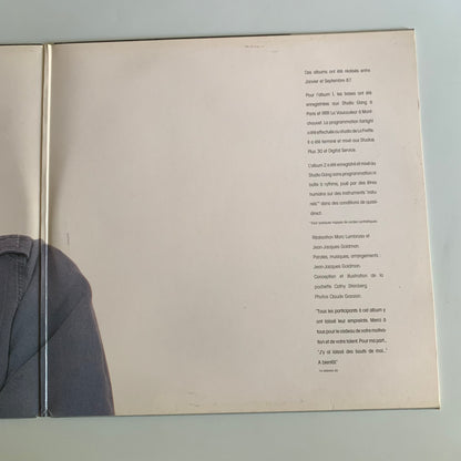 Jean Jacques Goldman - Entre Gris Clair et Gris Foncey - Double LP 1987 Occasion