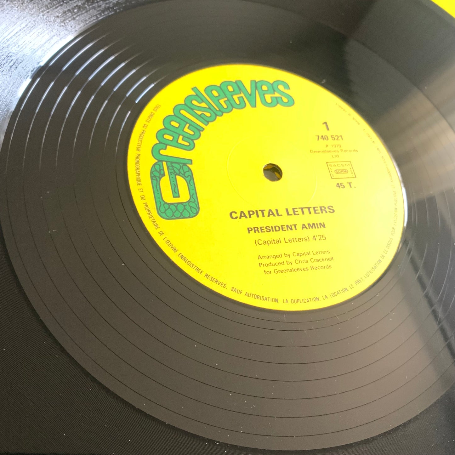 Capital Letters - President Amin (Dada) - Single 1979
