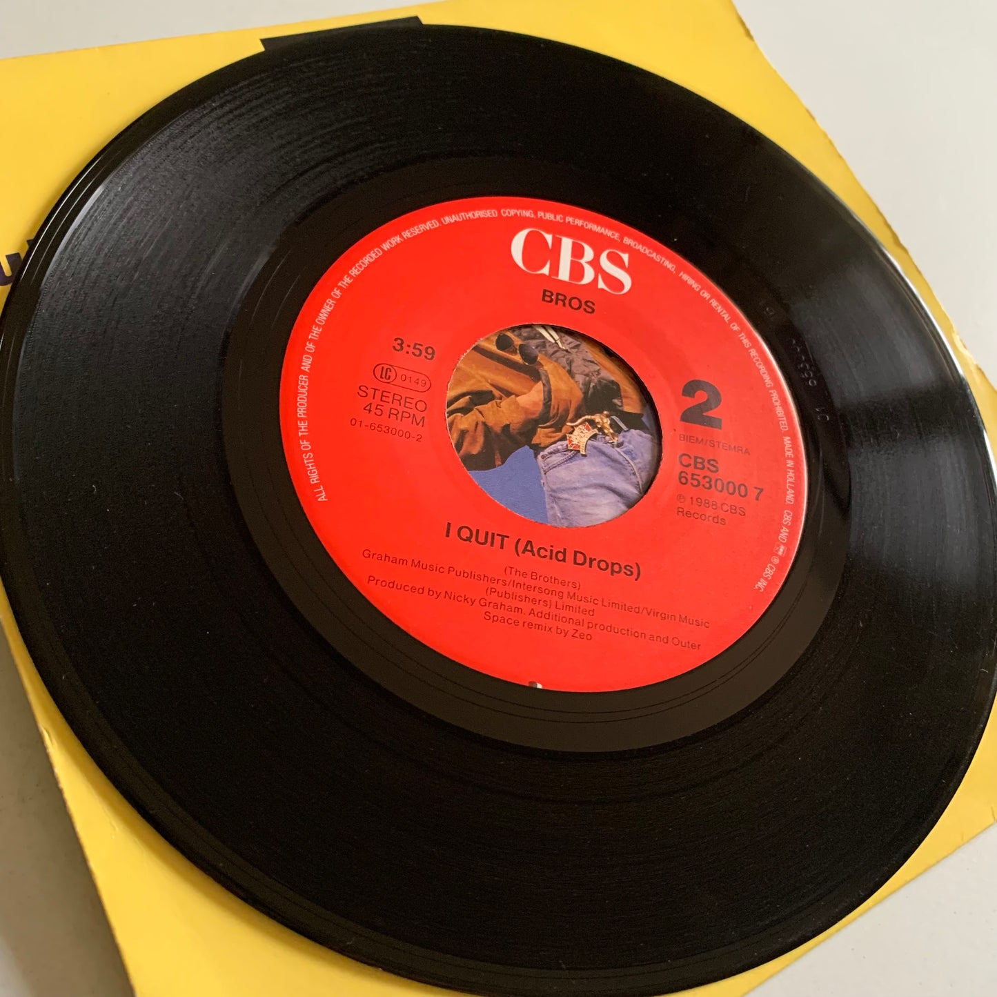 Bros - I Quit. - Single 1988 Occasion