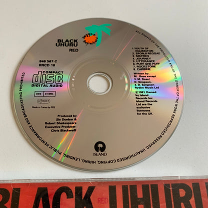 CD - Black Uhuru - Red - Occasion