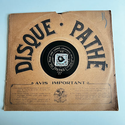 Disque Pathé - Pour Une Larme / Aubade - 25cm