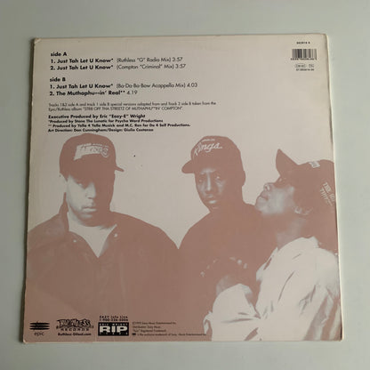 Eazy-E - Just Tah Let U Know - Single 1996