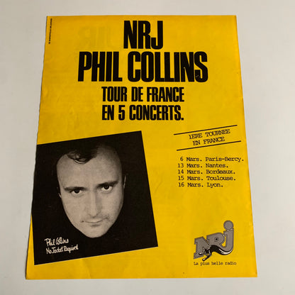 Affiche Originale Phil Collins - Tour de France 1985 - Page de Magazine 30x23cm