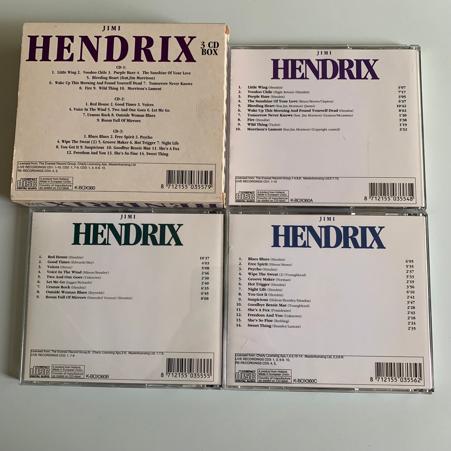 Jimi Hendrix - Cd Box - 1996 Occasion