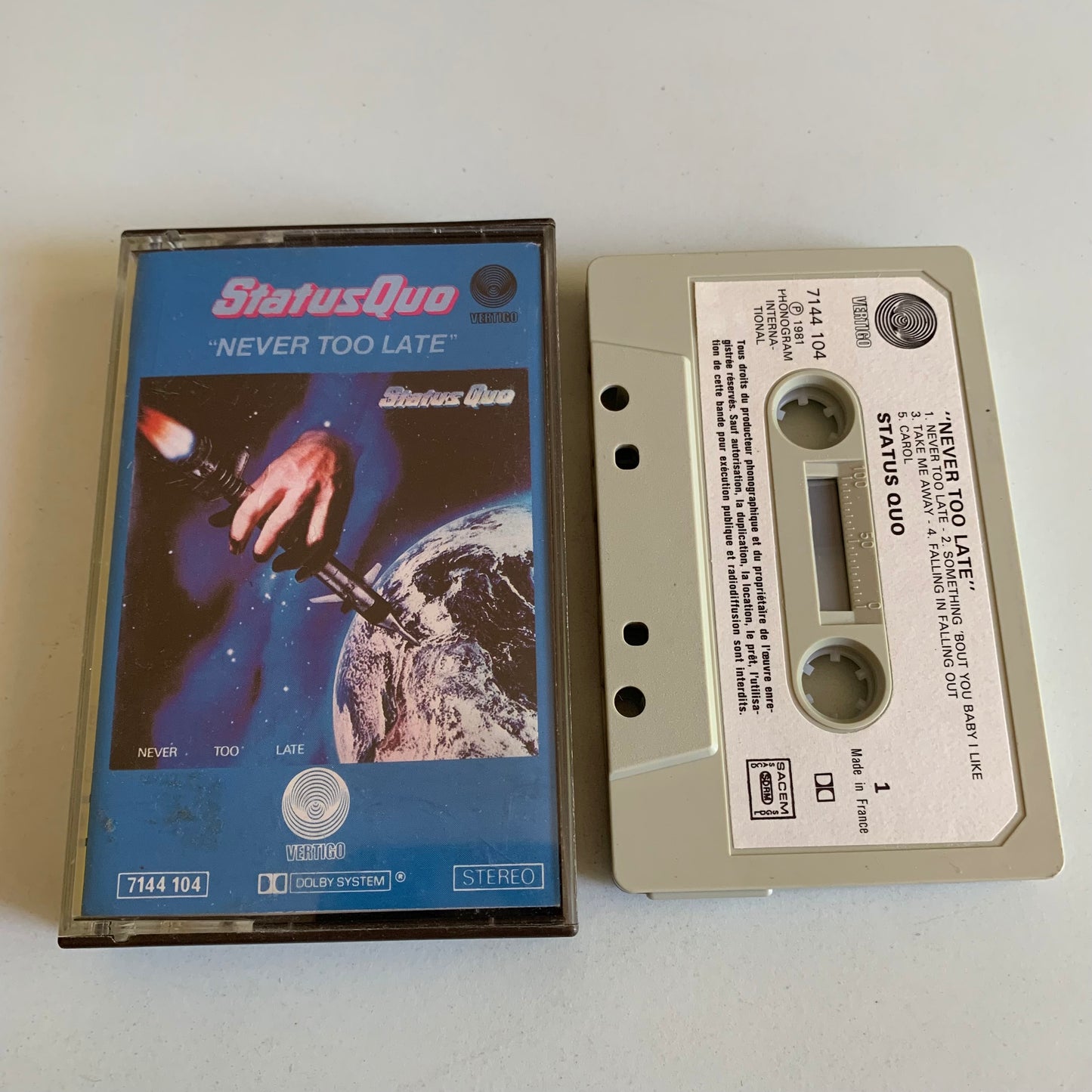 Status Quo - Never Too Late - 1981 Occasion