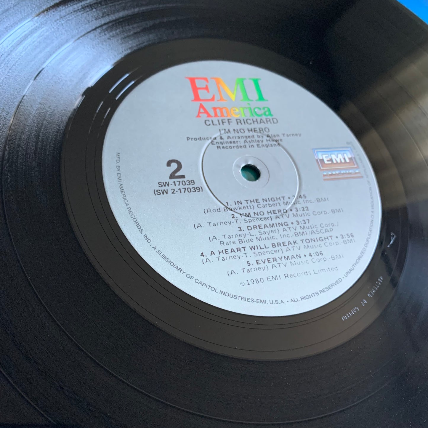 Cliff Richard - I'm No Hero - LP 1980