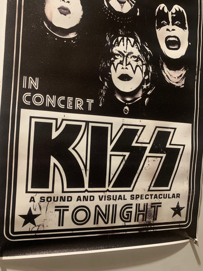 Affiche Poster en Toile - Kiss In Concert - 45/30cm
