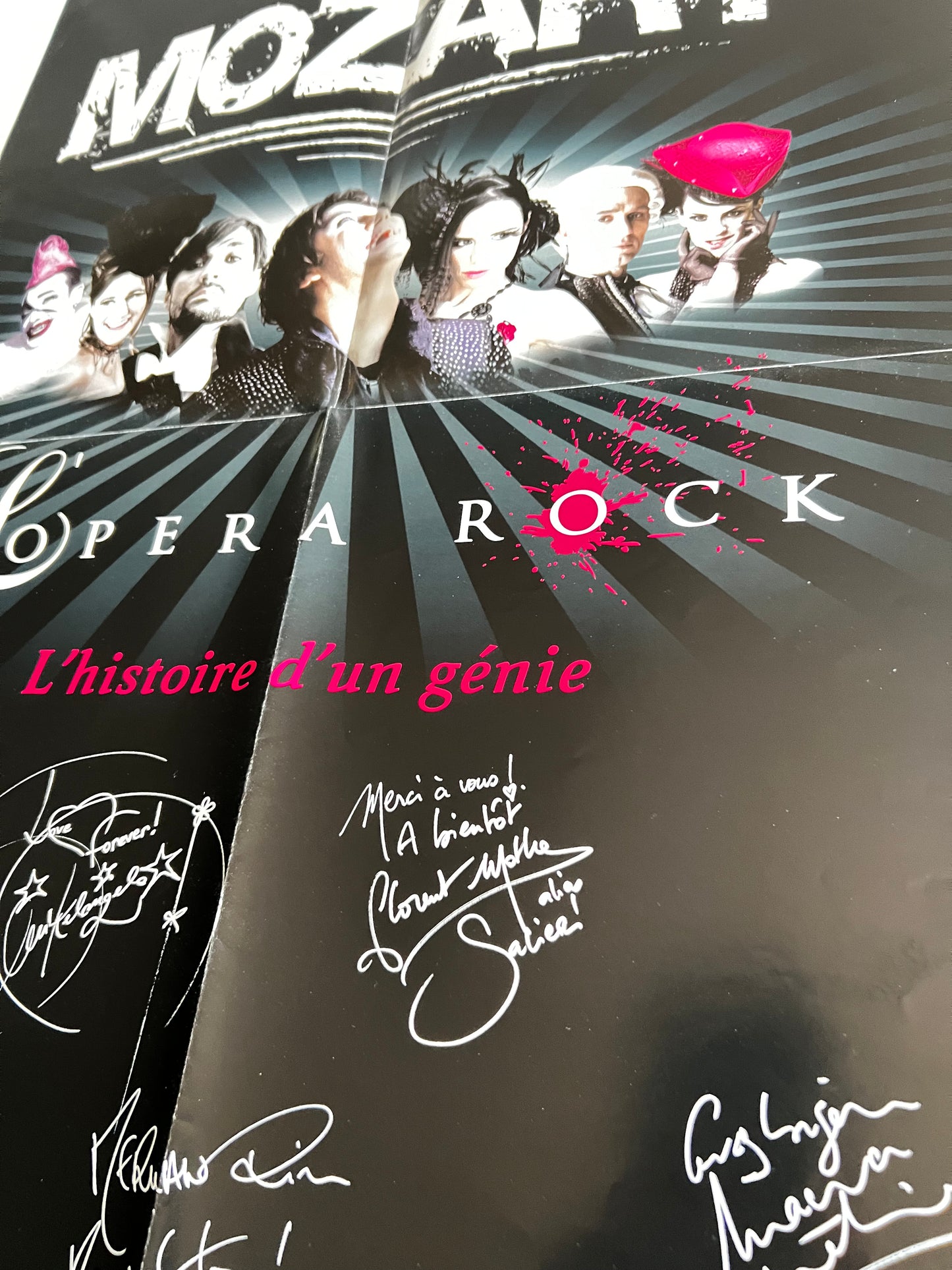 Affiche Poster Original Spectacle Mozart L’Opera Rock - 60x40cm