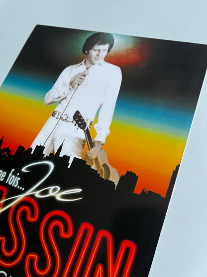 Affiche Poster Originale Spectacle Joe Dassin 2010 Il Était Une Fois - 30x21cm