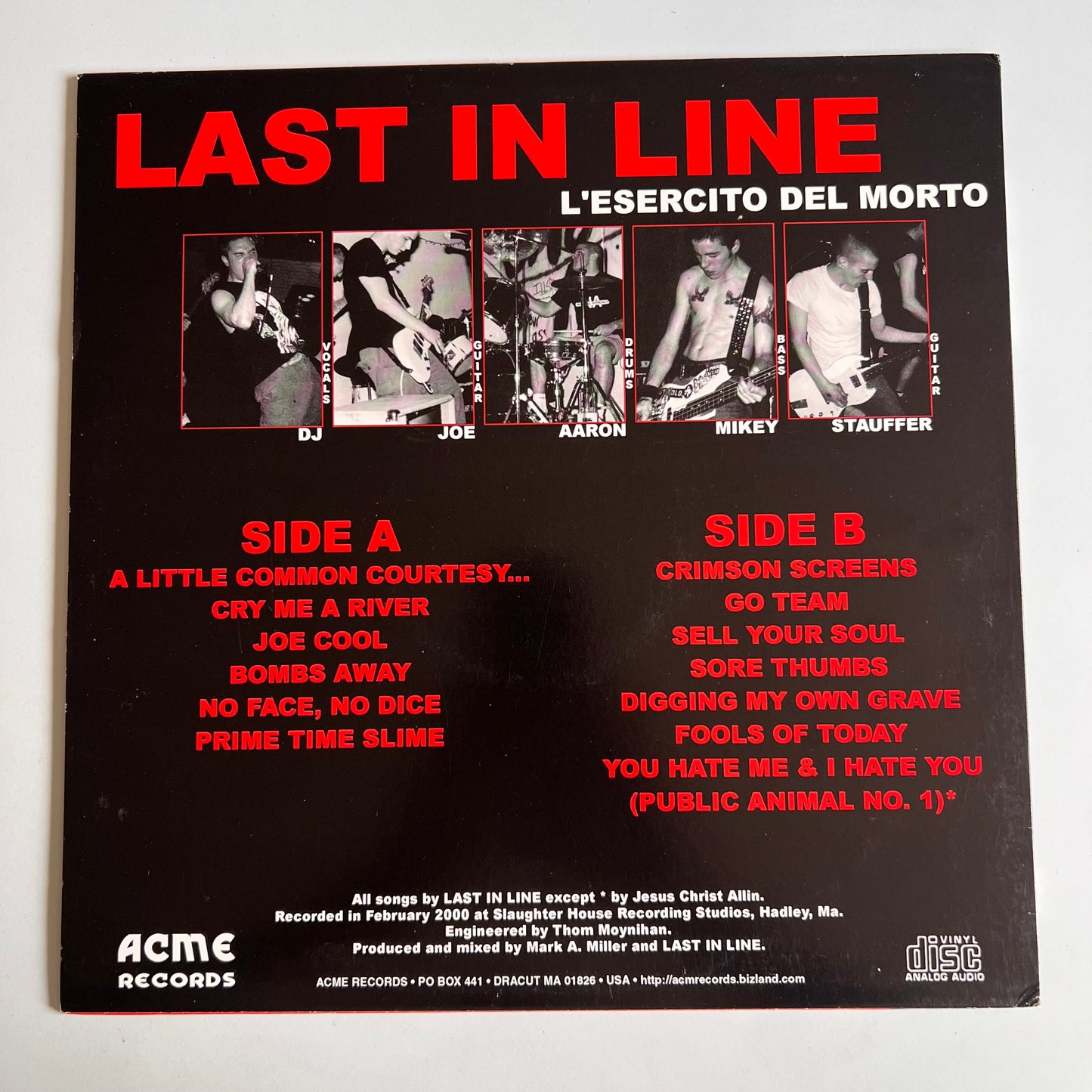 Last In Line - L'Esercito Del Morto - LP 2001