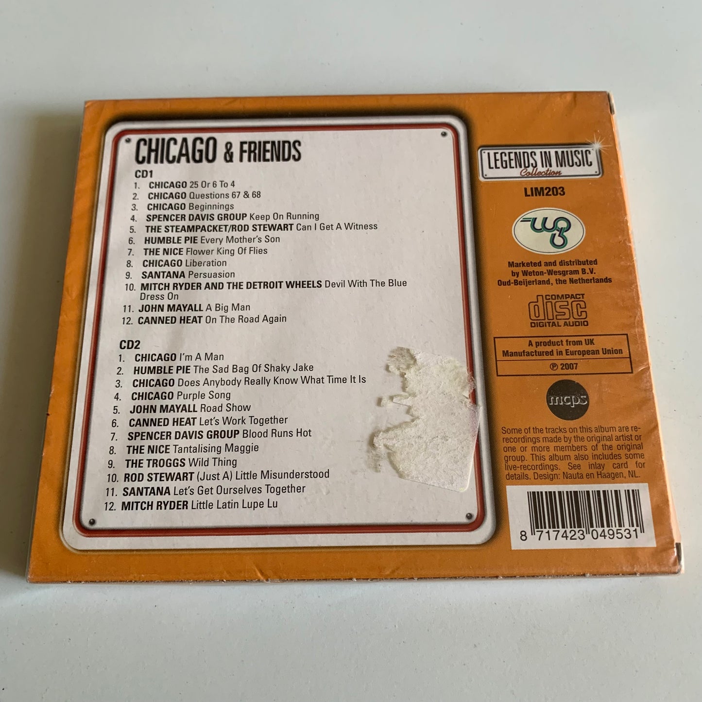 Chicago & Friends - Legends in Music - 2007 Neuf sous Blister