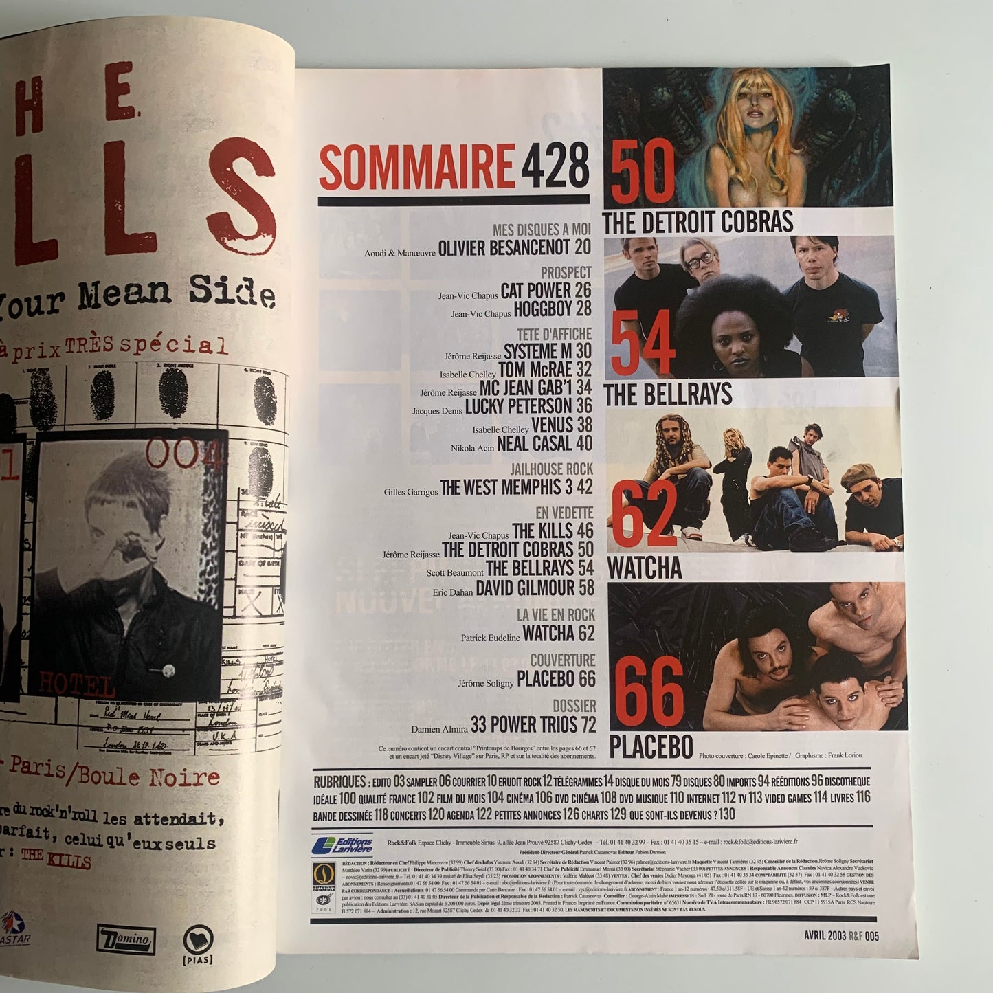 Magazine Rock & Folk - Nº428 Avril 2003