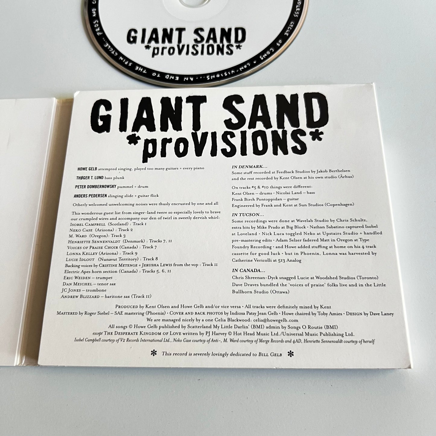 CD - Giant Sand - *proVISIONS* - 2008