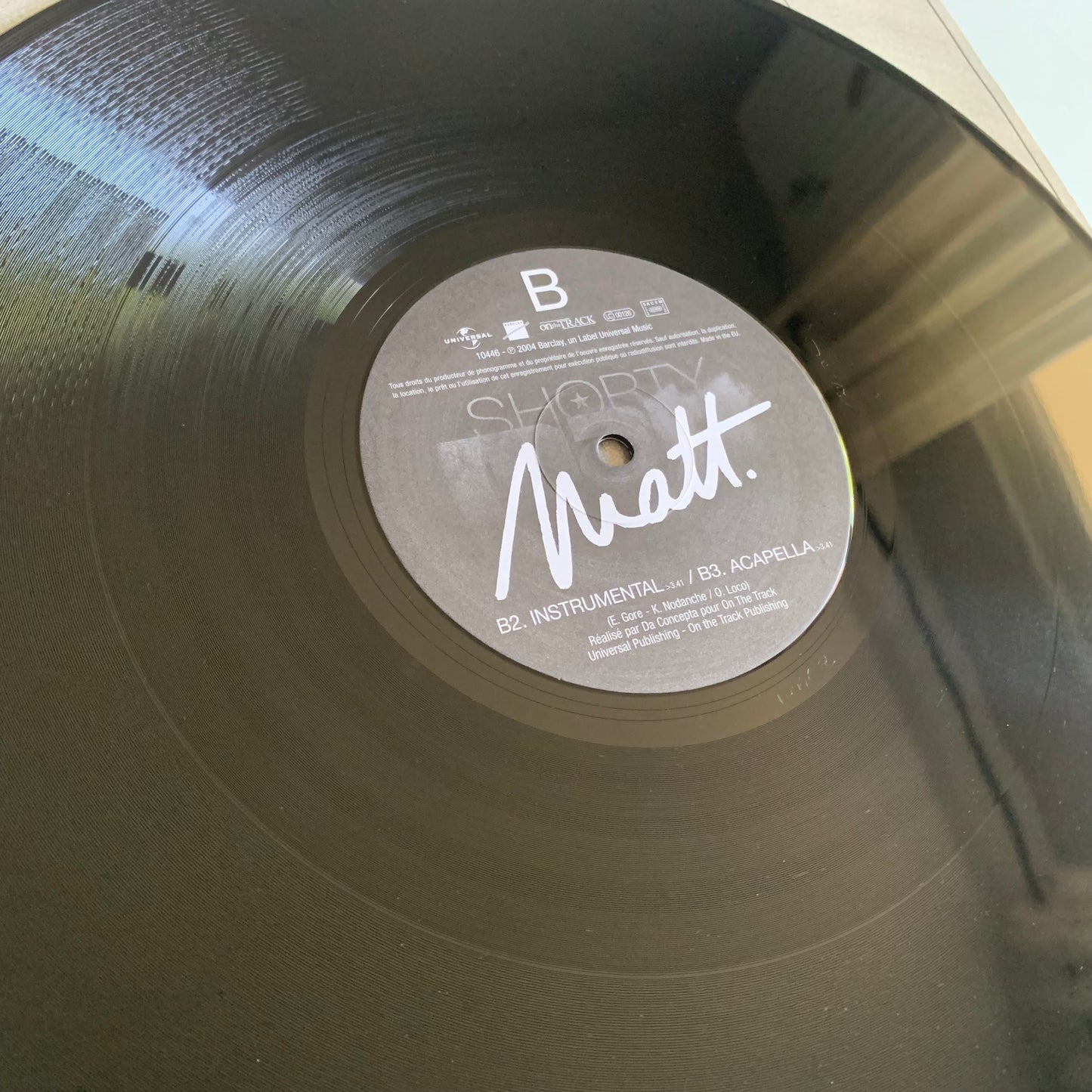 Matt - Shorty - Maxi Single 12” 2004 Occasion