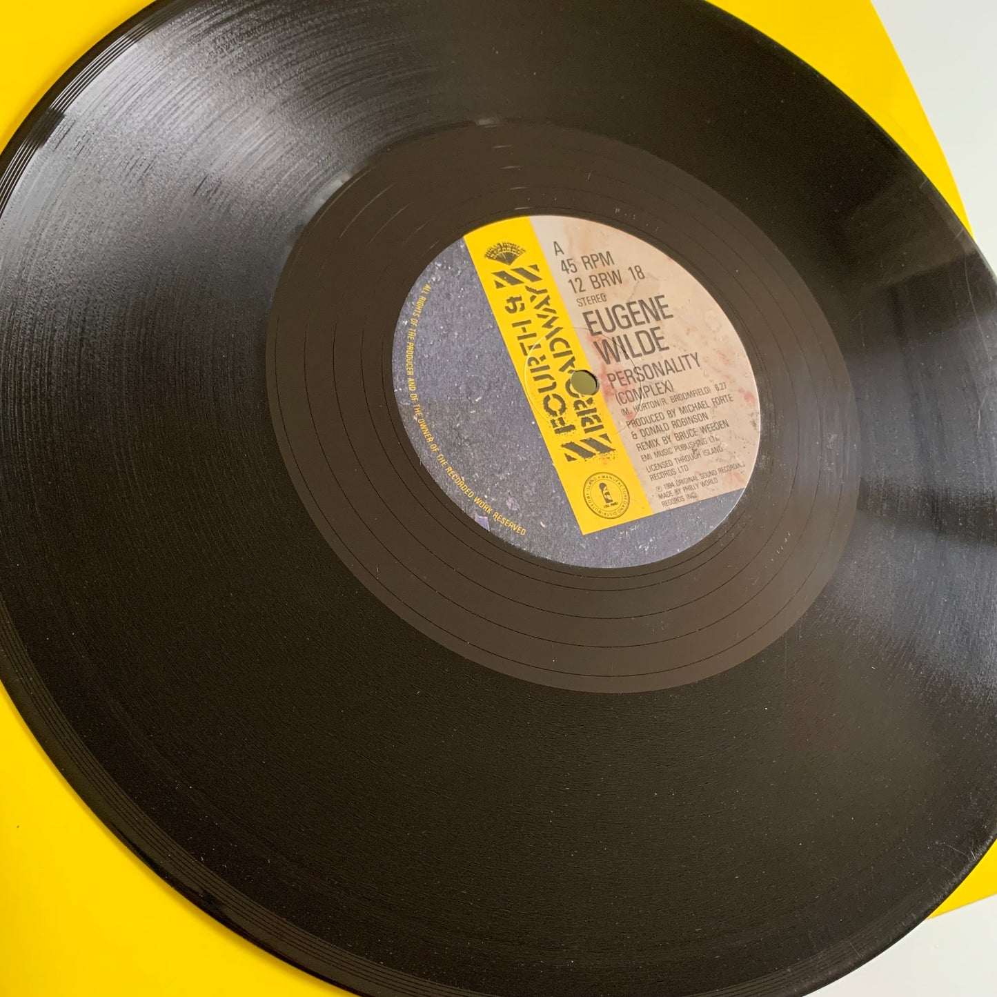 Eugene Wilde - Personality - Single 1984