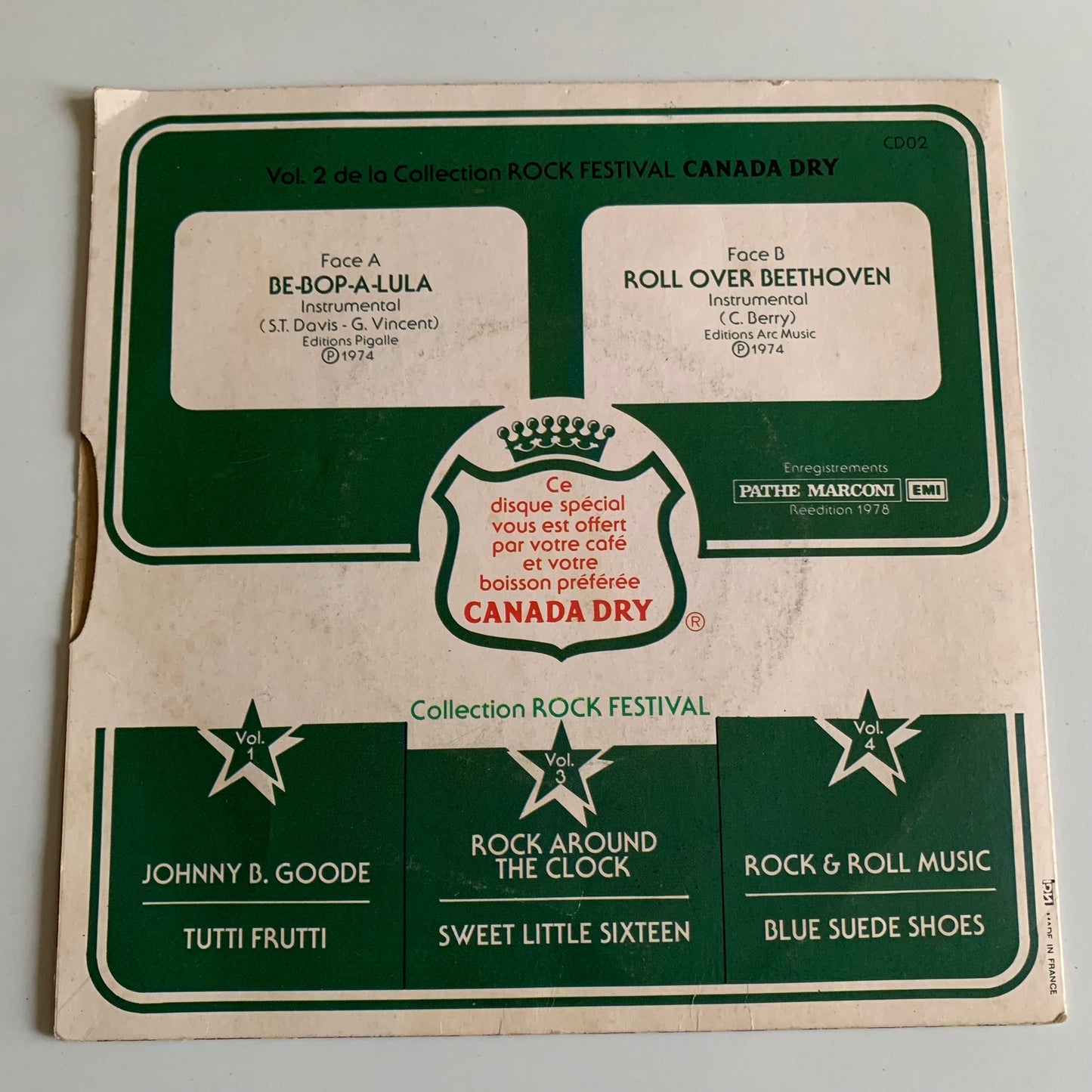 Rock Festival Vol.2 (Offert Par Canada Dry) - Single 1978 Occasion
