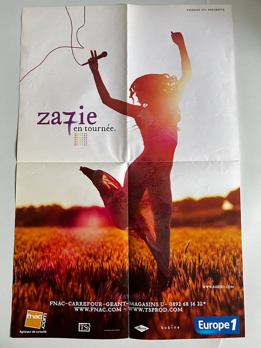 Affiche Poster Original Concert Zazie En Tournée - 60x40cm