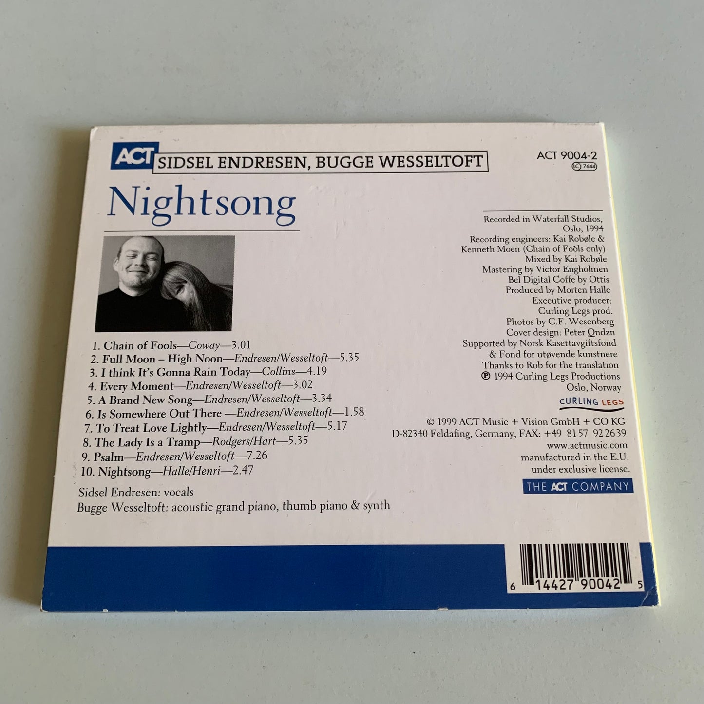 CD - Sidsel Endresen - Bugge Wesseltoft - 1999 Occasion