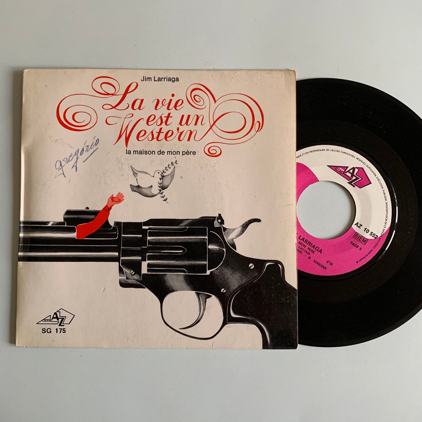 Jim Larriaga - La Vie Est Un Western - Single 1970