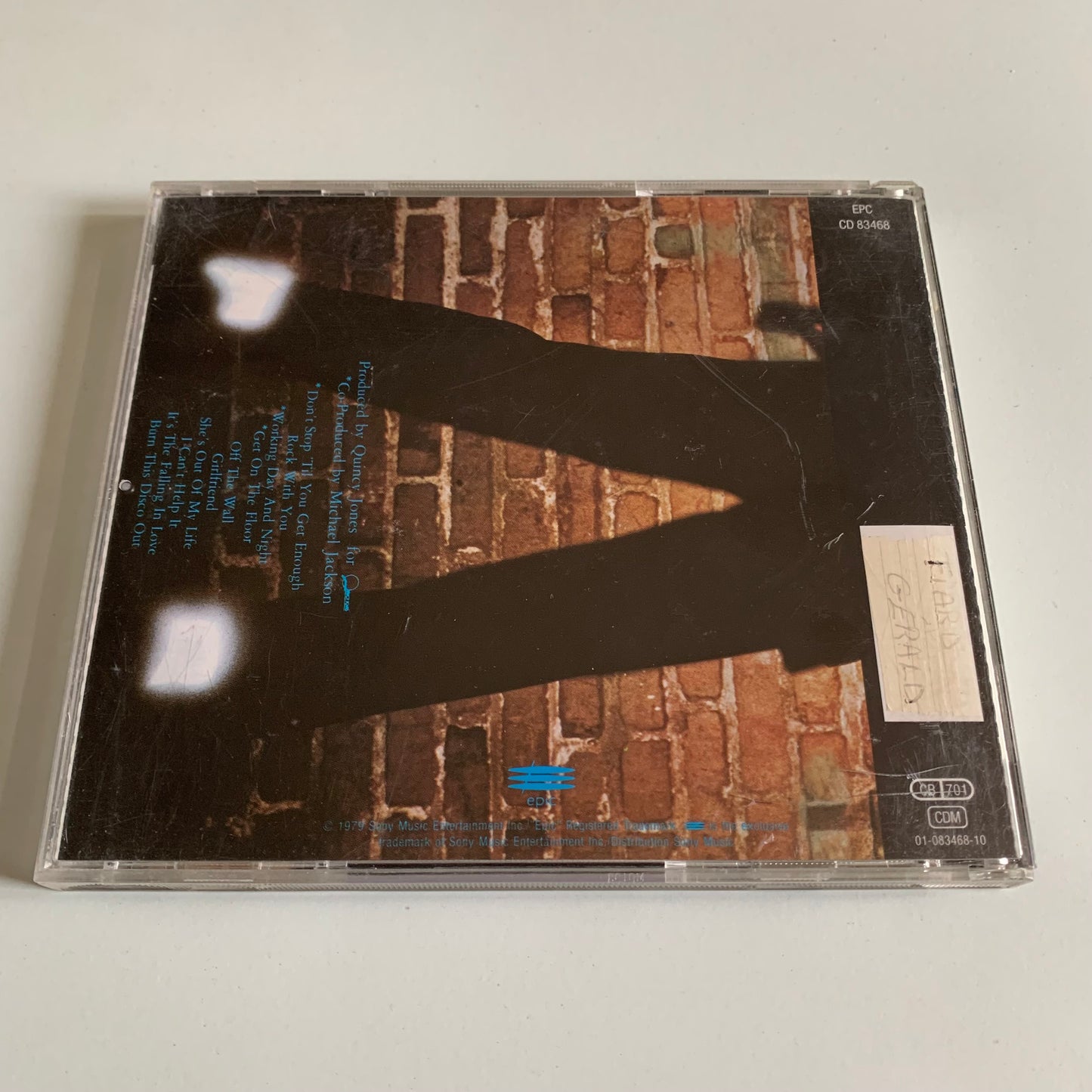 CD - Michael Jackson - Off The Wall - 1988 Occasion