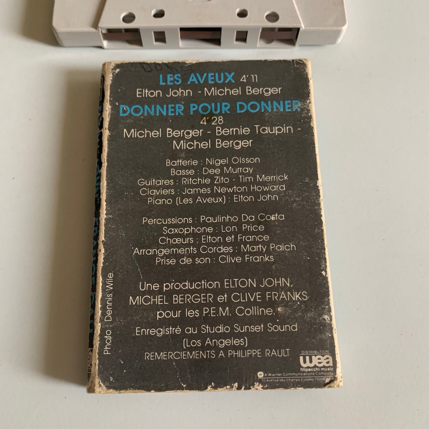 Elton John - France Gall - Les Aveux - Donner Pour Donner - Single 1981 Occasion