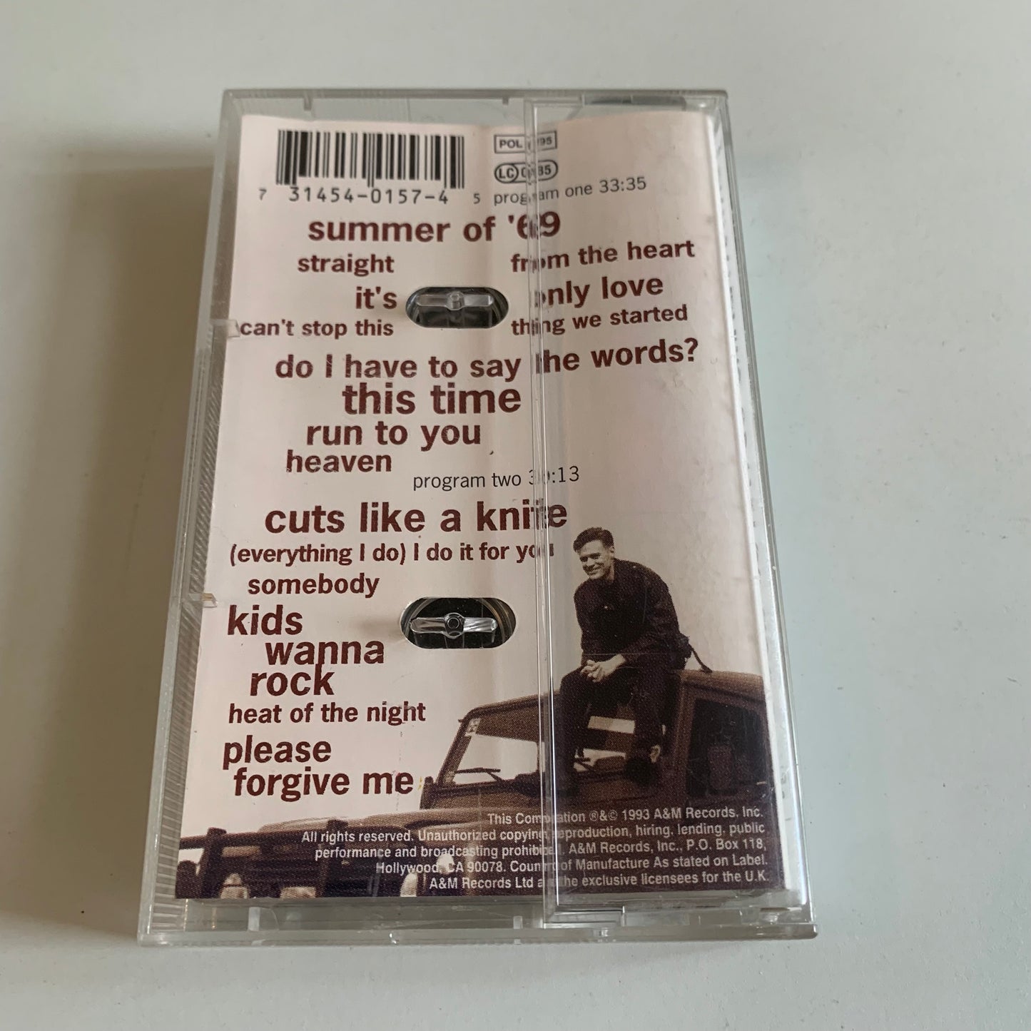 Bryan Adams - So Far So Good - 1993 Occasion