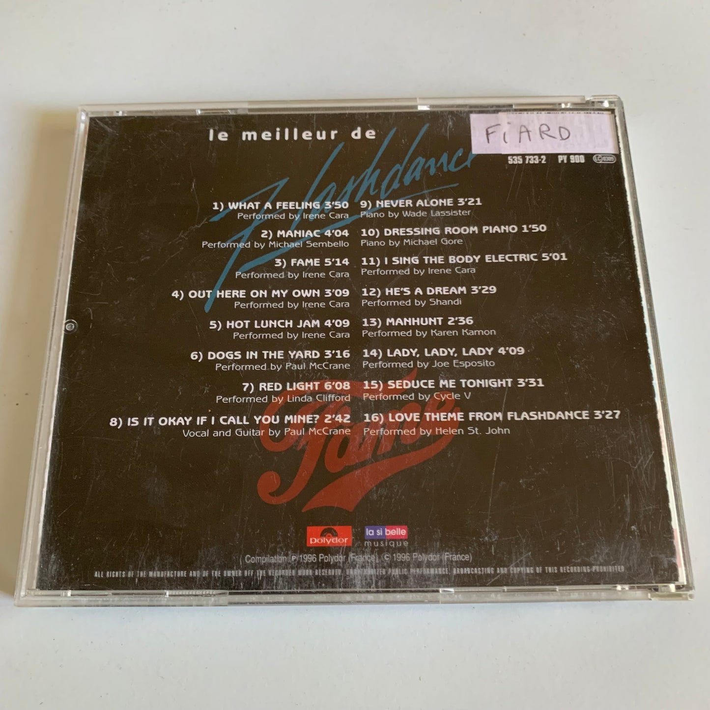 CD - Flashdance Fame - Le Meilleur - 1996 Occasion
