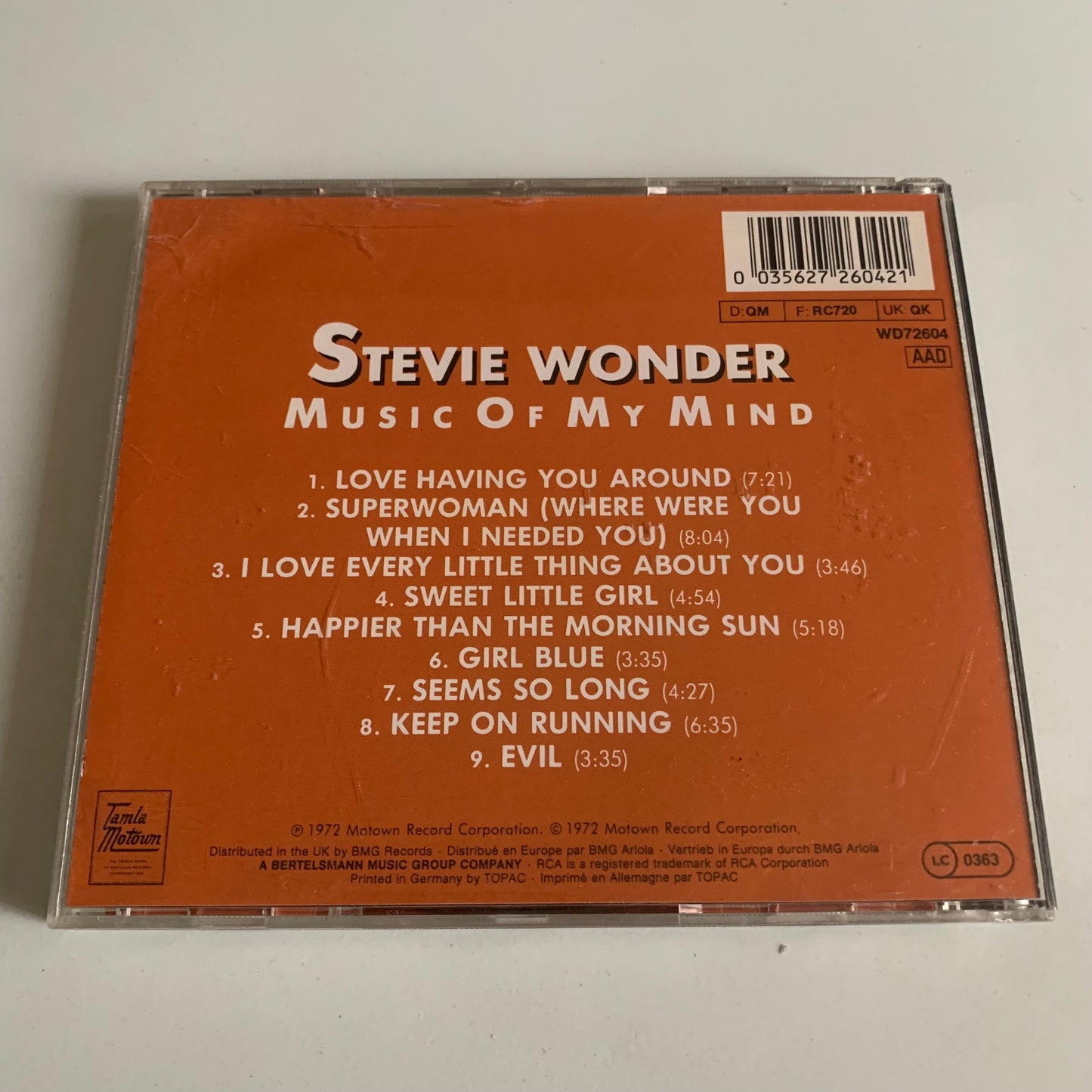 Stevie Wonder - Music Of My Mind - Occasion
