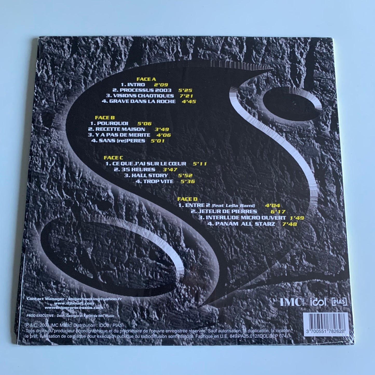 Sniper - Gravé Dans La Roche - Double LP 2019 Occasion