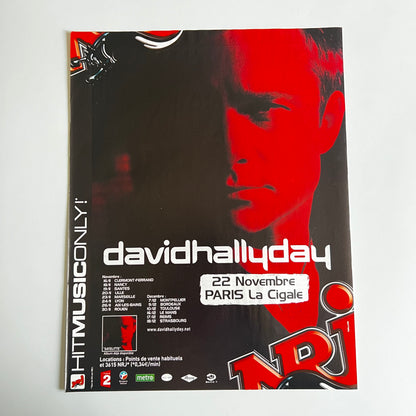 Affiche Originale Concert David Hallyday - Page de Magazine 30x23cm